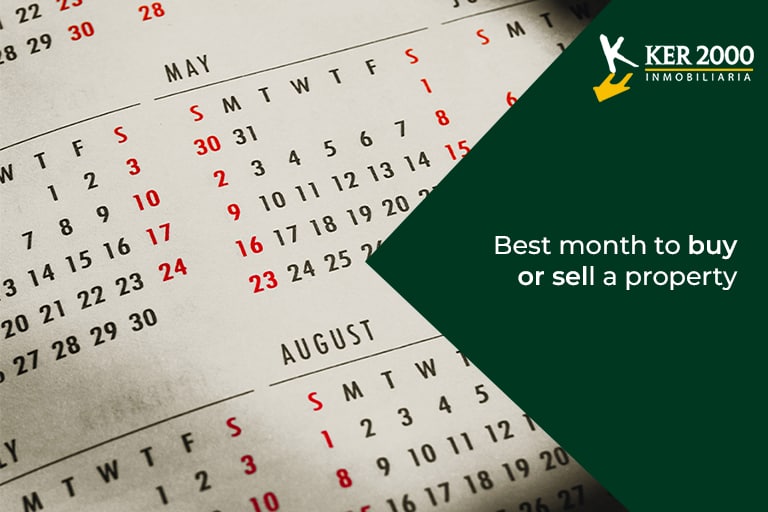 Best month to buy or sell a property.