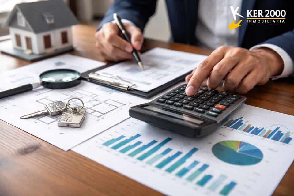 Image representing calculations to determine an appraisal value or market value of a home